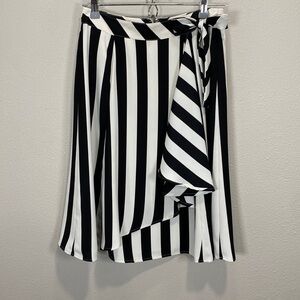 Karl‎ Lagerfeld striped skirt black white